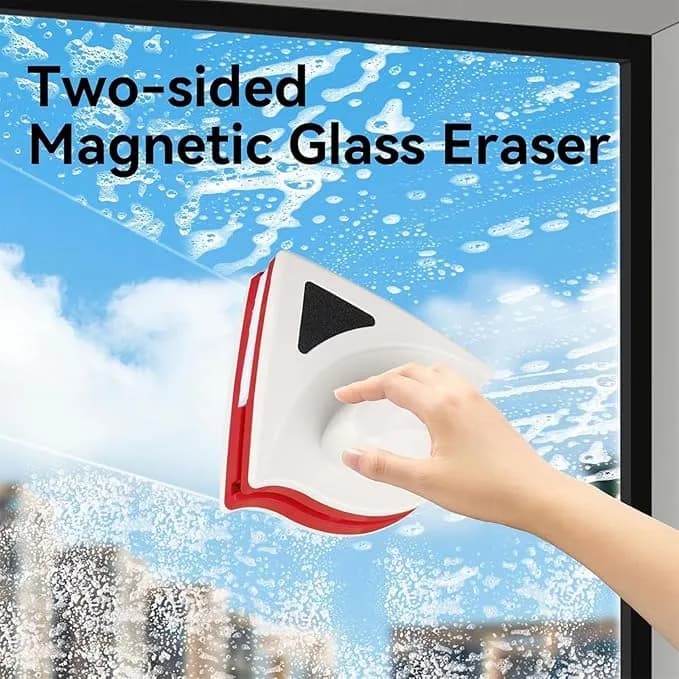 Window Glass Cleaner Tool Double Side Magnetic Clean Brush Wiper