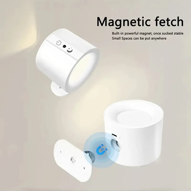 1pc Rechargeable Wall Mount LED Spot Light Front & Rear Light 5