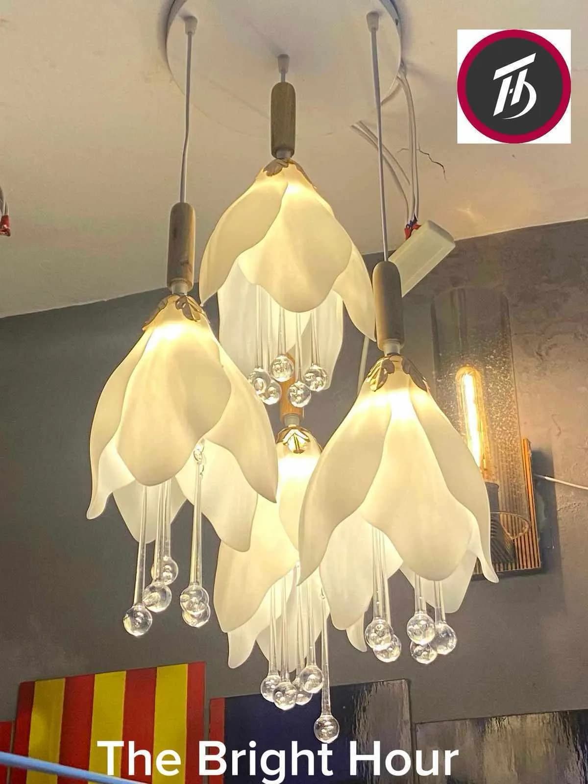 Orginal Flower Set –4 প্রিমিয়াম মডার্ন হ্যাংগিং লাইট, স্টাইলিশ ও টেকসই ডিজাইন (Premium Modern Chandelier – 5 Layer Hanging Light, Stylish & Durable) 2