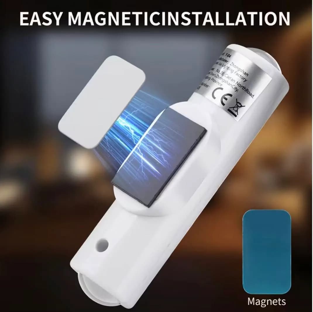 Double-head LED Night Light with Motion Sensor RGB Rechargeable Magnetic Wall Lamp 2